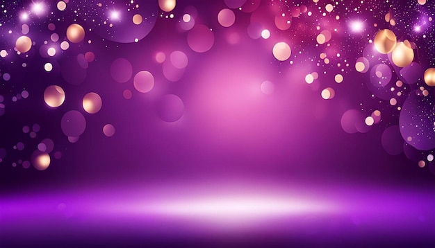 Abstract background with bokeh lights