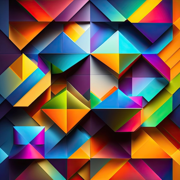 Abstract background with bright squares