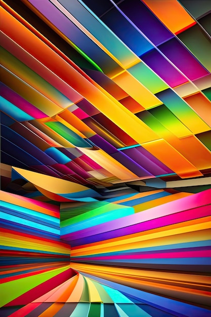 Abstract background with bright squares