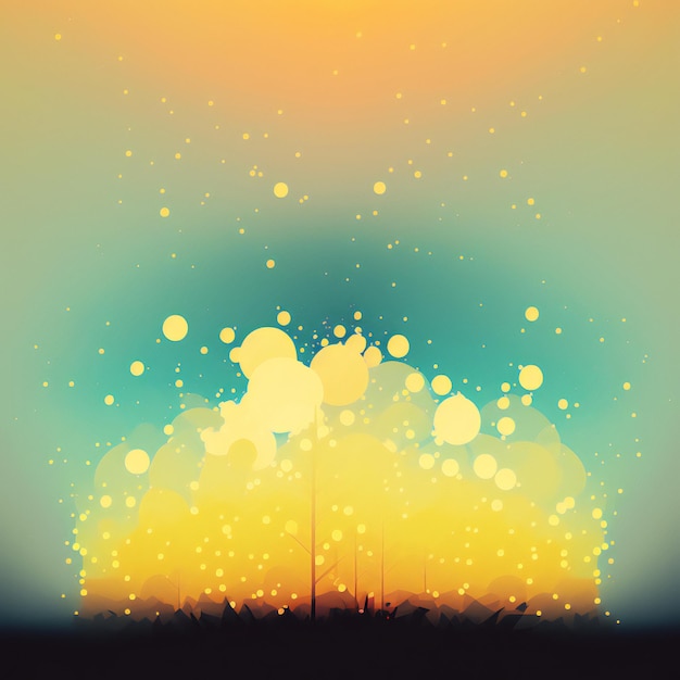 abstract background with circles and bubbles minimalist style