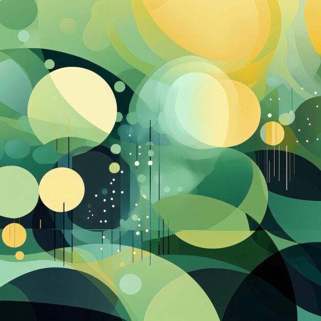 Abstract background with circles and spots Vector illustration for your design