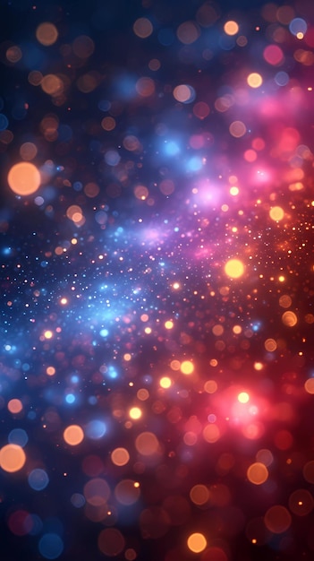 abstract background with colorful bokeh patterns