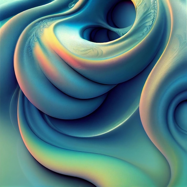 Abstract background with colorful fluid liquid shapes desktop wallpaper