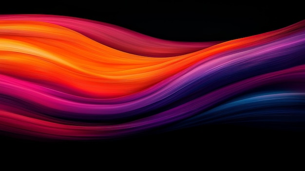 abstract background with colorful lines and a black background