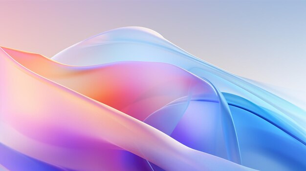 abstract background with a curved design in blue and pink generative ai