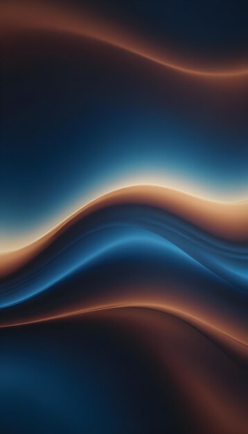 Abstract background with dark blue and brown waves