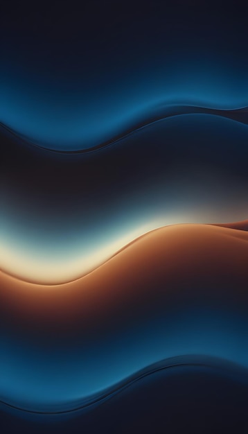 Abstract background with dark blue and brown waves