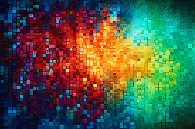 Abstract background with a dark pixel style design