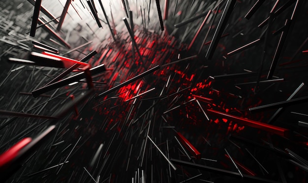 Abstract background with dark and red elements