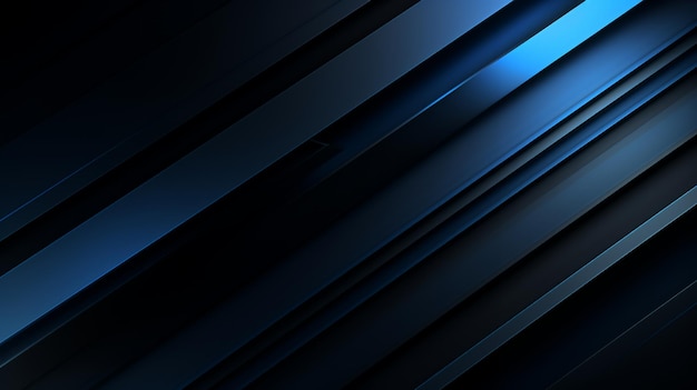 Photo abstract background with diagonal lines in dark blue and black with a slight blue gradient