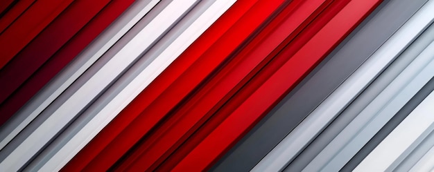 Abstract background with diagonal red gray and white lines