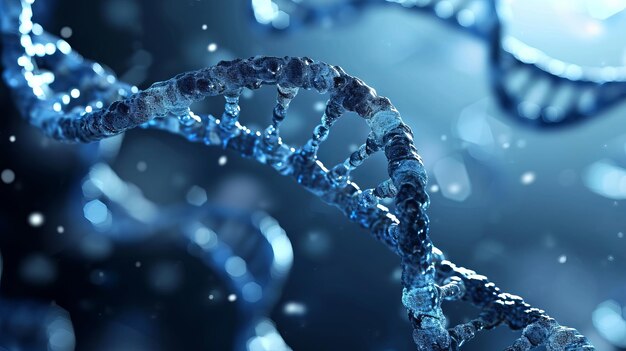 Abstract background with DNA molecules