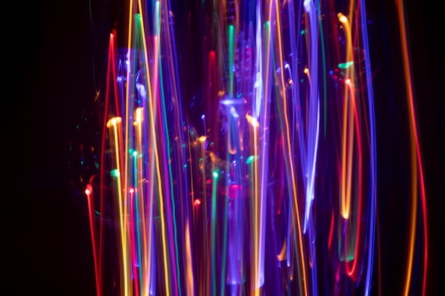 Abstract background with drawing vertical of color lights