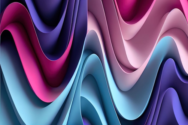 Abstract background with dynamic effect texture and pink and blue colors Generative AI