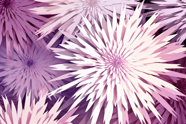 Abstract background with flowers illustration Pink and purple colors