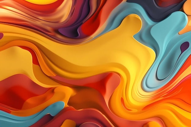 Abstract background with fluid shapes