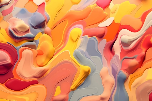 Abstract background with fluid shapes