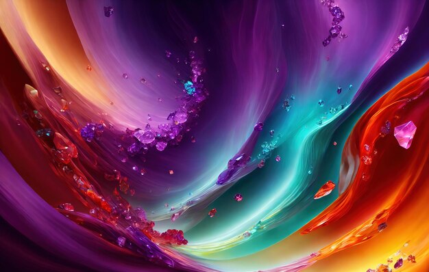 abstract background with gemstones