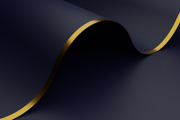 Abstract background with golden lines