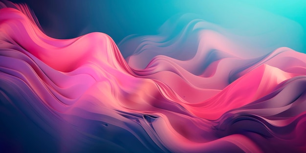 Abstract background with a gradient color scheme and flowing shapes Generative AI