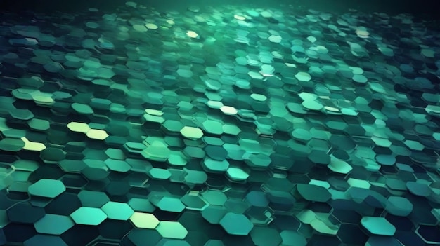 abstract background with a hexagonal grid pattern symbolizing data storage and transfer