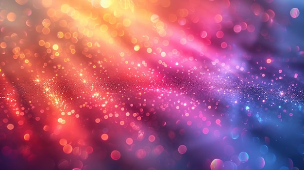 Abstract background with holographic rainbow flare