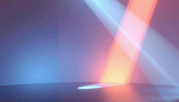 Abstract background with light beams pink blue and orange color