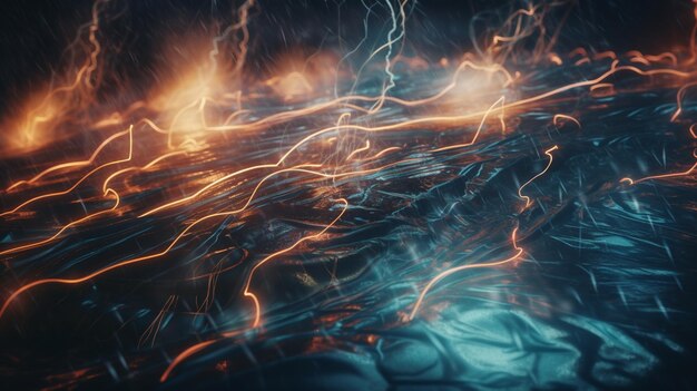 Abstract background with lightning effectsgenerative ai