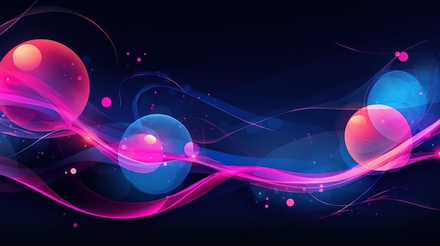 abstract background with lines and shapes Abstract neon designs