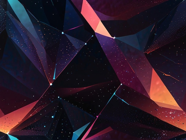 Photo abstract background with low poly beautiful design