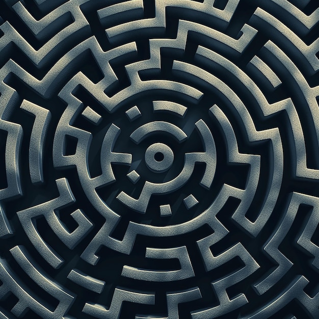 Abstract Background with a Maze Design