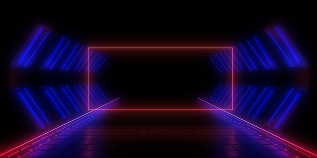 abstract background with neon lights