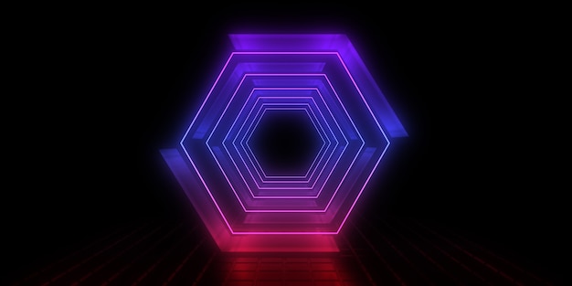 abstract background with neon lights