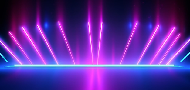 Photo abstract background with neon lights