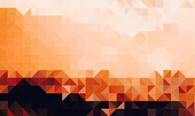 Photo abstract background with orange and orange geometric shapes and a square of triangles