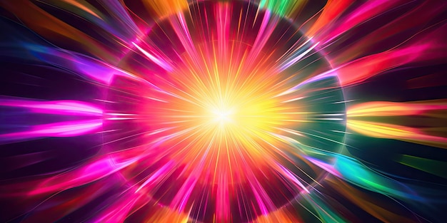 Photo an abstract background with overlapping circular lens flares