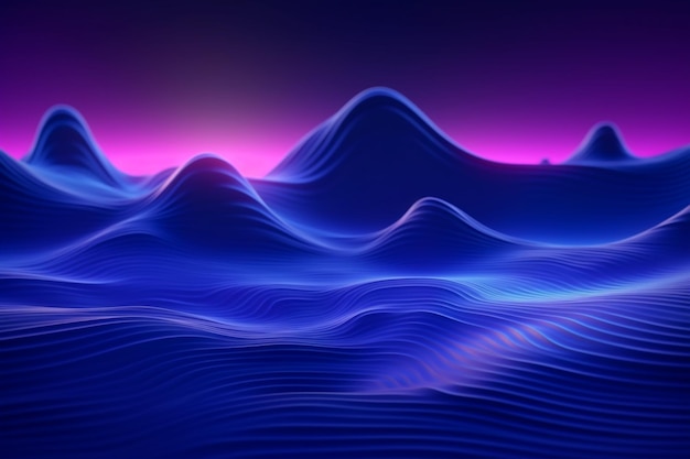 Abstract background with a purple and blue wave and the word natural.