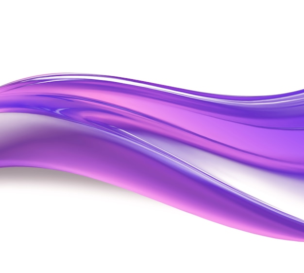 Abstract background with purple wave on whites