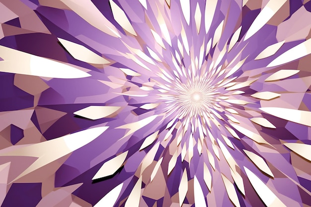 Abstract background with purple and white starburst in the center