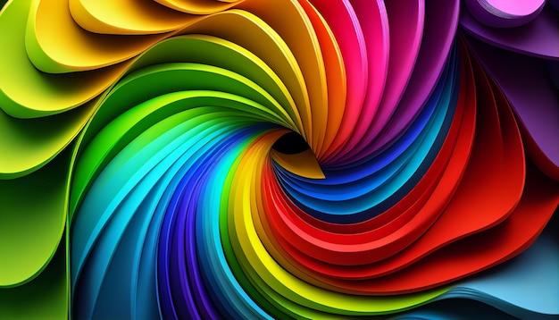 abstract background with rainbows