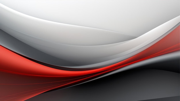 Photo abstract background with red and black curved lines vector illustration