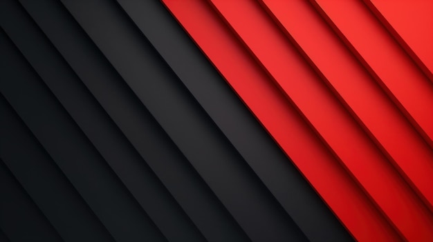 Abstract background with red lines and geometric shapes black gradient modern minimalist style