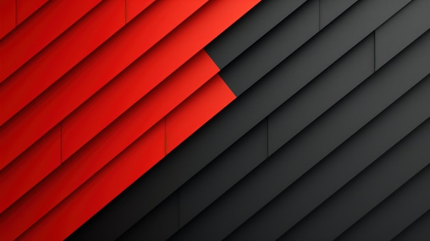 Abstract background with red lines and geometric shapes black gradient modern minimalist style