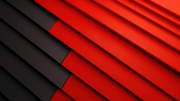 Photo abstract background with red lines and geometric shapes black gradient modern minimalist style