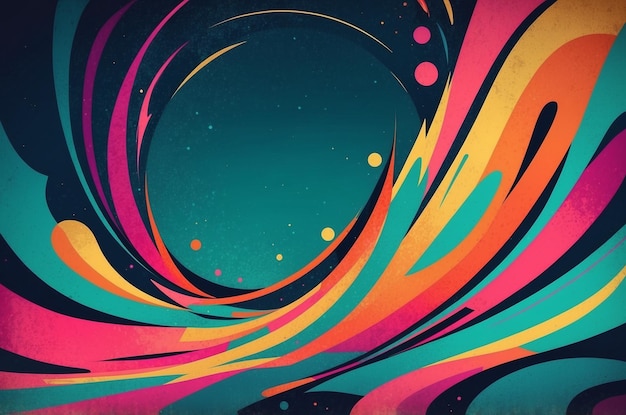 Abstract background with retro stylization