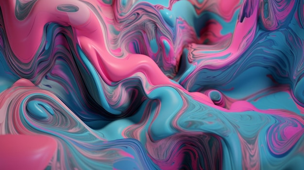 Abstract background with silk Generative Ai