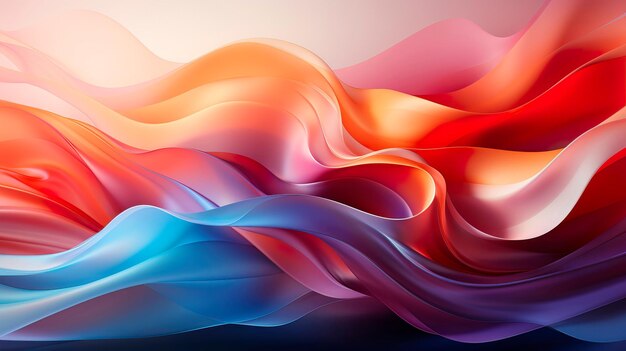 abstract background with smooth gradients and soft waves creating a sense of movement and dynamism Generative AI