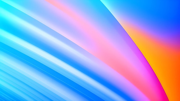 abstract background with smooth lines in orange blue and yellow colors