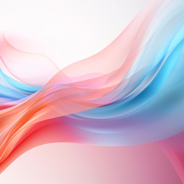 abstract background with smooth lines in pink blue and green colors