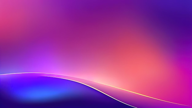 Abstract background with smooth lines and waves in purple and blue colors